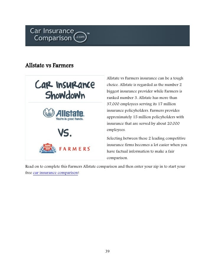 General Car Insurance Vs Allstate Insurance General Car Insurance Vs Allstate Insurance