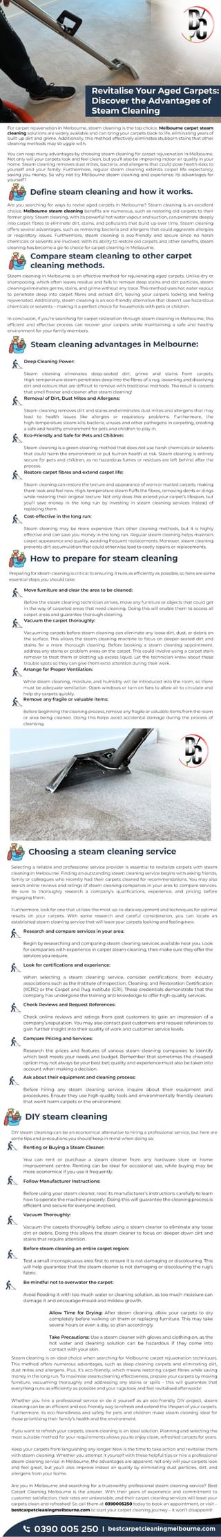 Revitalise Your Aged Carpets: Discover the Advantages of Steam Cleaning