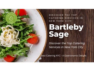 Discover the Top Catering Services in New York City