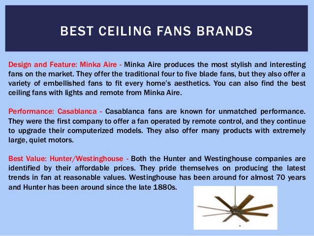 Best Ceiling Fans