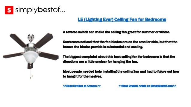 The 10 Best Ceiling Fans For Bedrooms