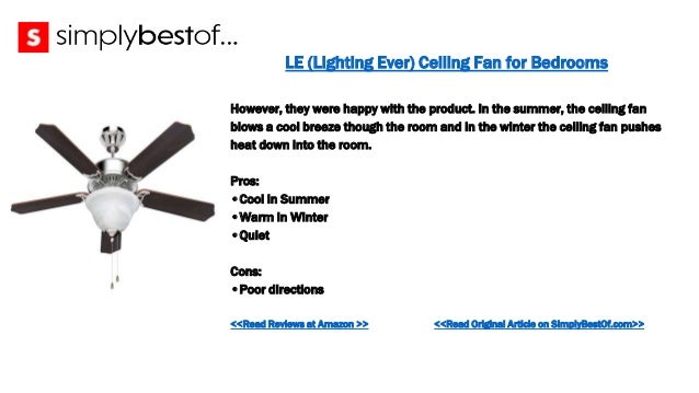 The 10 Best Ceiling Fans For Bedrooms