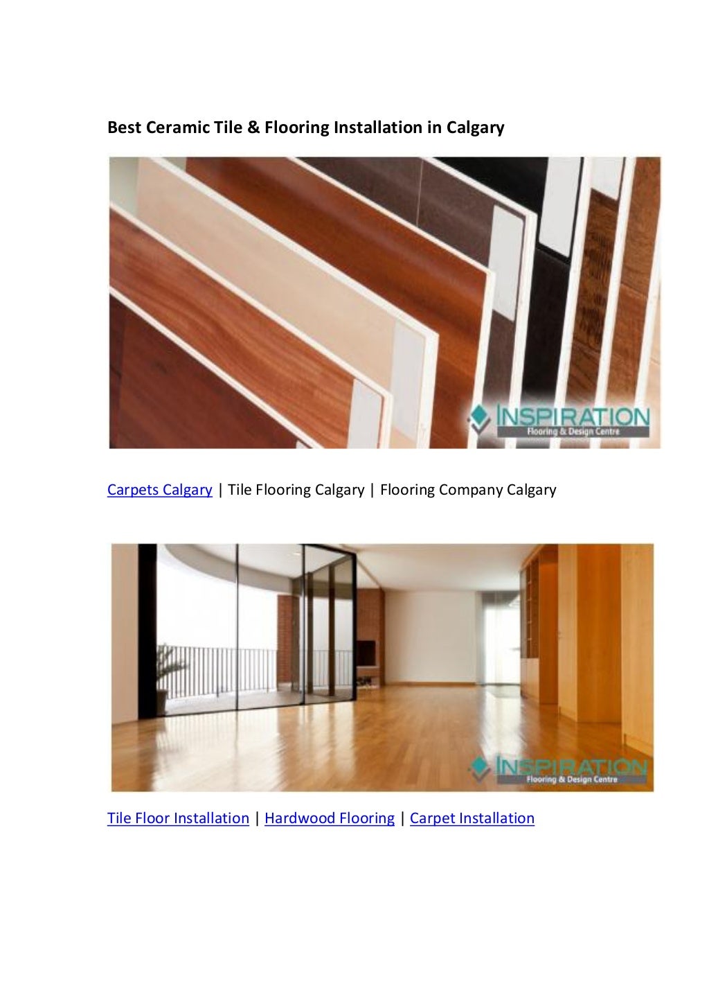 Best Ceramic Tile & Flooring Installation in Calgary
