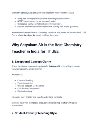 Best Chemistry Teacher in India for IIT JEE – Satyakam Sir.pdf
