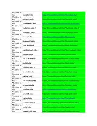 What time is
it in kharodia india https://theworldtime.net/cities/kharodia-india/
What time is
it in kharsotia india https://theworldtime.net/cities/kharsotia-india/
What time is
it in khatan khera india https://theworldtime.net/cities/khatan-khera-india/
What time is
it in khatkheda india 2 https://theworldtime.net/cities/khatkheda-india-2/
What time is
it in khatkheda india https://theworldtime.net/cities/khatkheda-india/
What time is
it in khausa india https://theworldtime.net/cities/khausa-india/
What time is
it in kheduatoli india https://theworldtime.net/cities/kheduatoli-india/
What time is
it in kheri devi india https://theworldtime.net/cities/kheri-devi-india/
What time is
it in kherli mahadit india https://theworldtime.net/cities/kherli-mahadit-india/
What time is
it in khinmat india https://theworldtime.net/cities/khinmat-india/
What time is
it in kho ki dhani india https://theworldtime.net/cities/kho-ki-dhani-india/
What time is
it in khuhi india https://theworldtime.net/cities/khuhi-india/
What time is
it in khunipur india 2 https://theworldtime.net/cities/khunipur-india-2/
What time is
it in khusihala india https://theworldtime.net/cities/khusihala-india/
What time is
it in kikripar india https://theworldtime.net/cities/kikripar-india/
What time is
it in killi nauabad india https://theworldtime.net/cities/killi-nauabad-india/
What time is
it in kirigotara india https://theworldtime.net/cities/kirigotara-india/
What time is
it in kitalhera india https://theworldtime.net/cities/kitalhera-india/
What time is
it in kobasath india https://theworldtime.net/cities/kobasath-india/
What time is
it in kochari india https://theworldtime.net/cities/kochari-india/
What time is
it in kodumbarai india https://theworldtime.net/cities/kodumbarai-india/
What time is
it in kogha india https://theworldtime.net/cities/kogha-india/
What time is
it in kola borgaon india https://theworldtime.net/cities/kola-borgaon-india/
 