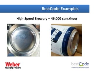 High-Speed Brewery – 46,000 cans/hour
BestCode Examples
 