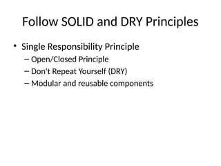 Best Coding Practices for Clean, Maintainable, and Reliable Software ...