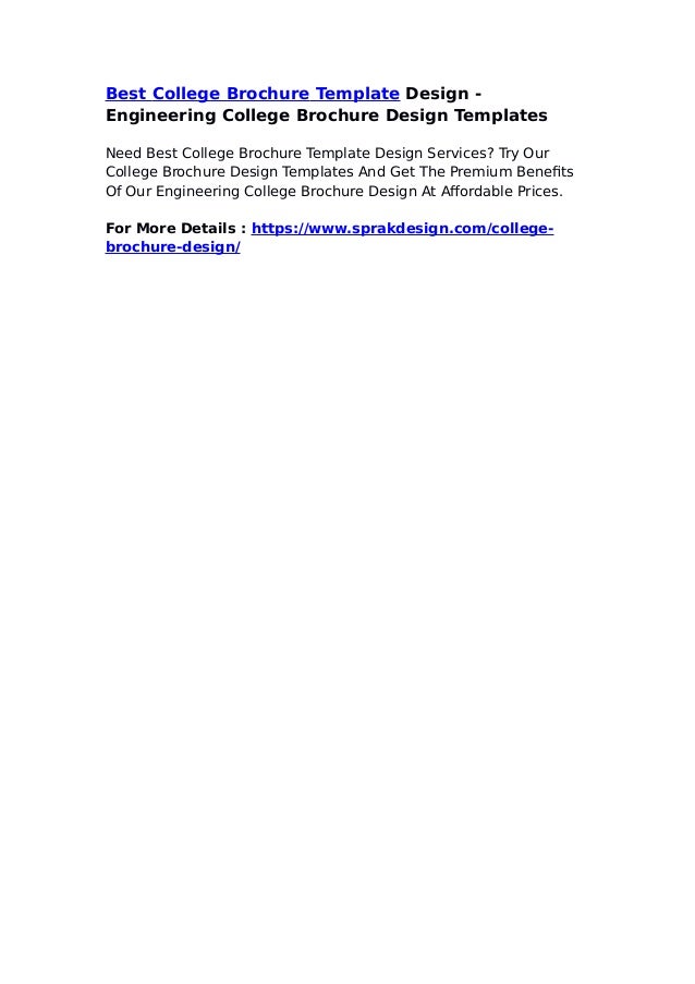best college brochure template design engineering college brochure college prospectus design template