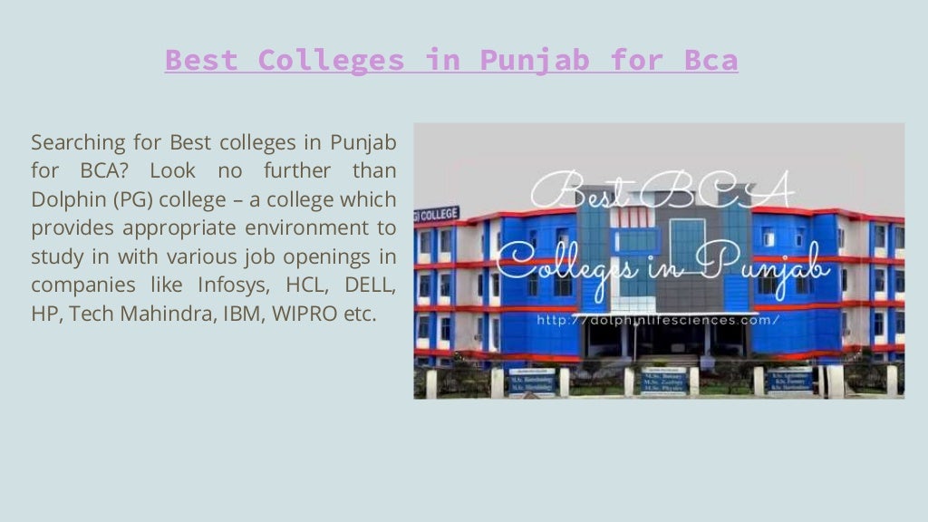 Best Colleges in Punjab for Bca