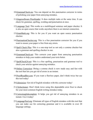 Best comma checkers | PDF