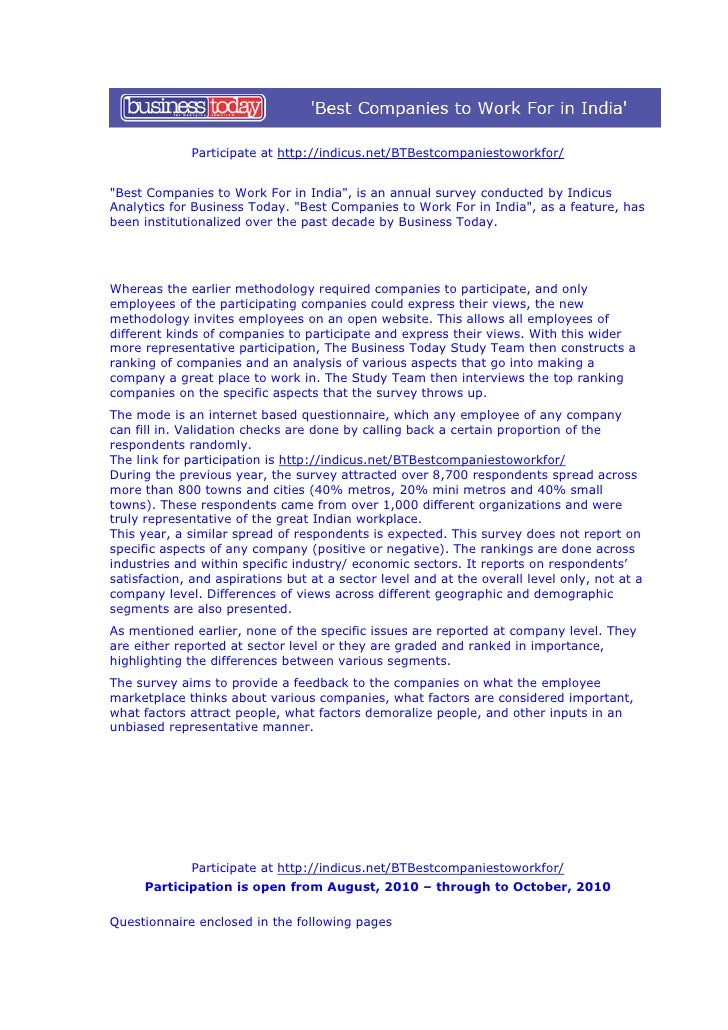 Best Companies To Work For In India