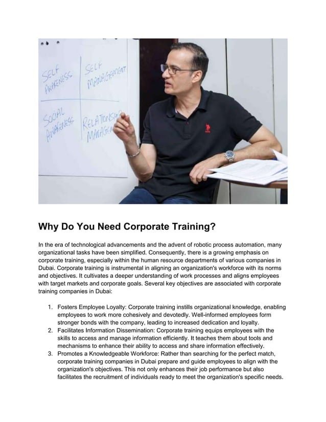 BEST CORPORATE TRAINING COMPANIES IN UAE visual data 5