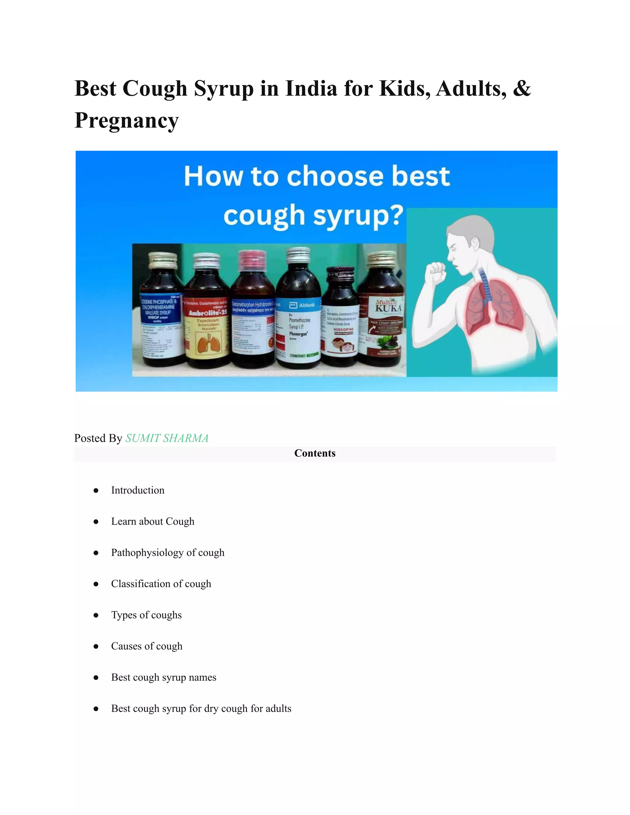 Best Cough Syrup in India for Kids, Adults, & Pregnancy.pdf