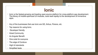 Best cross platform app development frameworks for 2021