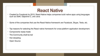 Best cross platform app development frameworks for 2021