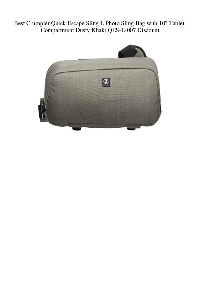 crumpler quick escape sling l