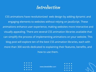 Best CSS Animation Libraries for Web Developers | PPT