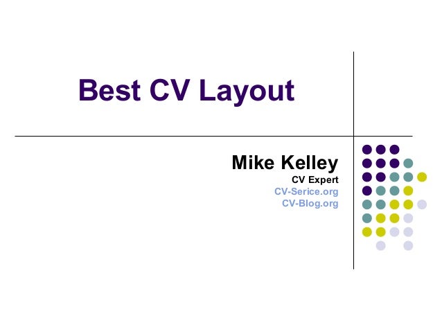 cv layout