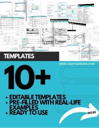EDITABLE TEMPLATES
PRE-FILLED WITH REAL-LIFE
EXAMPLES
READY TO USE MORE
TEMPLATES
10+
WWW.LIGHTSONDATA.COM
 