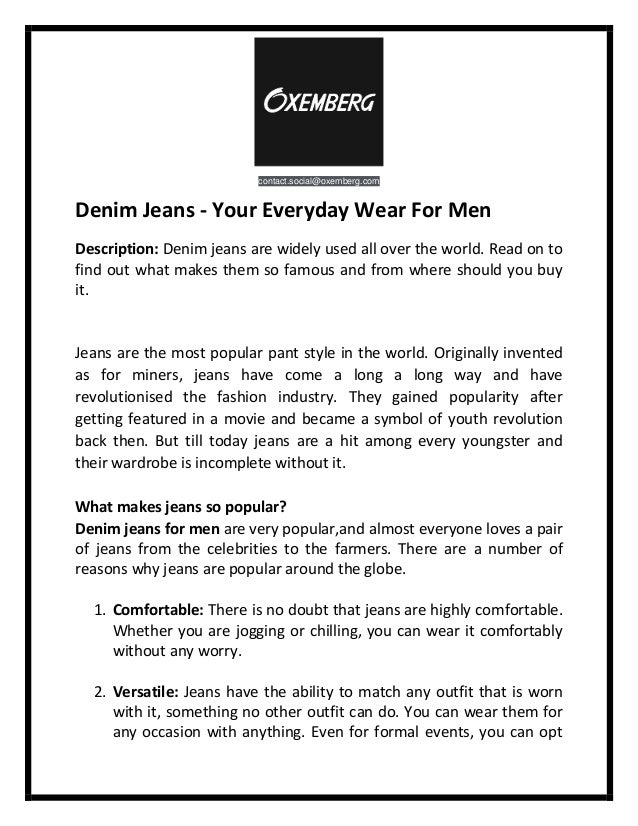 oxemberg jeans company