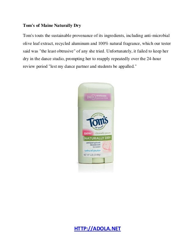 Best deodorant to stop sweating for women