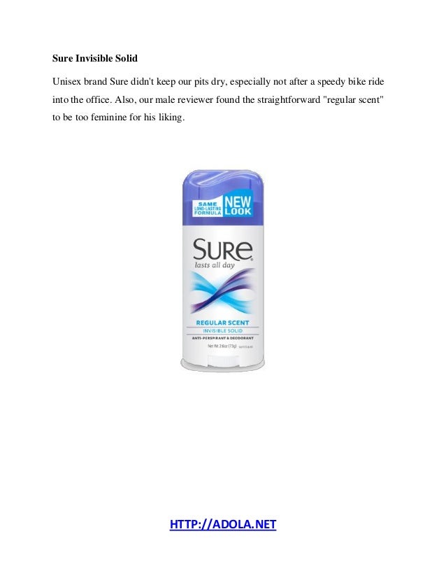 Best deodorant to stop sweating for women