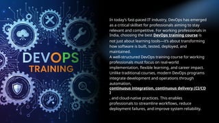 Best DevOps Training Course in India for Working Professionals.pptx