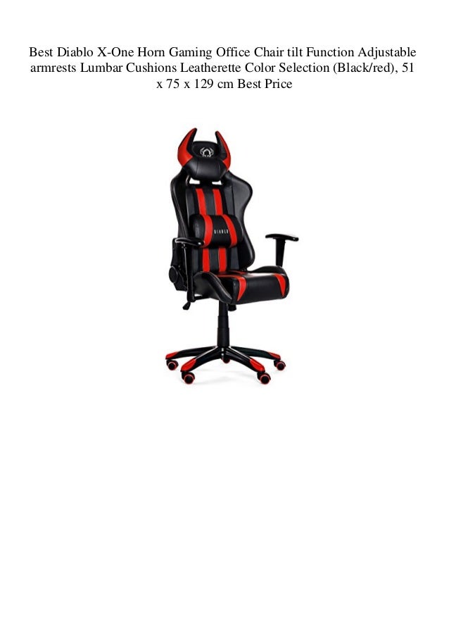 Best Diablo X One Horn Gaming Office Chair Tilt Function Adjustable A