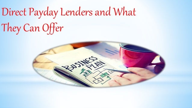 best direct payday lenders