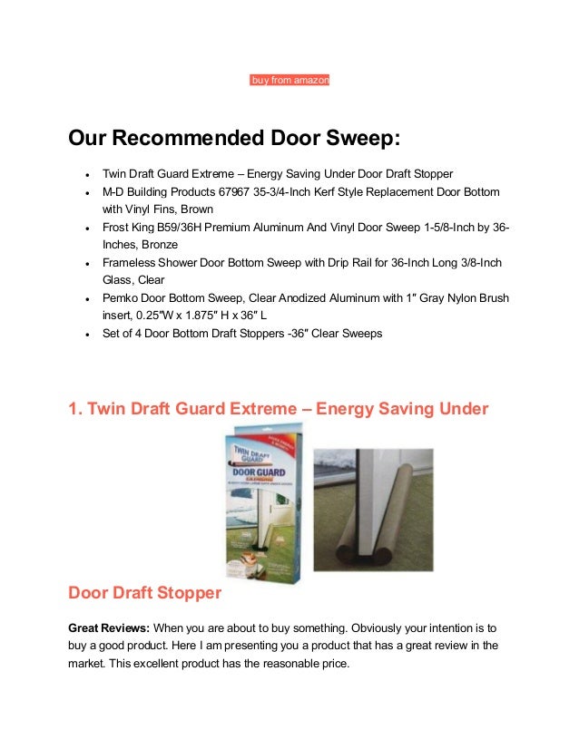 Best Door Sweep Of 2017