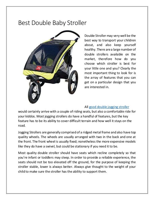 best two baby stroller