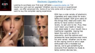 Electronic Cigarette Price
e cigarette starter kit
 