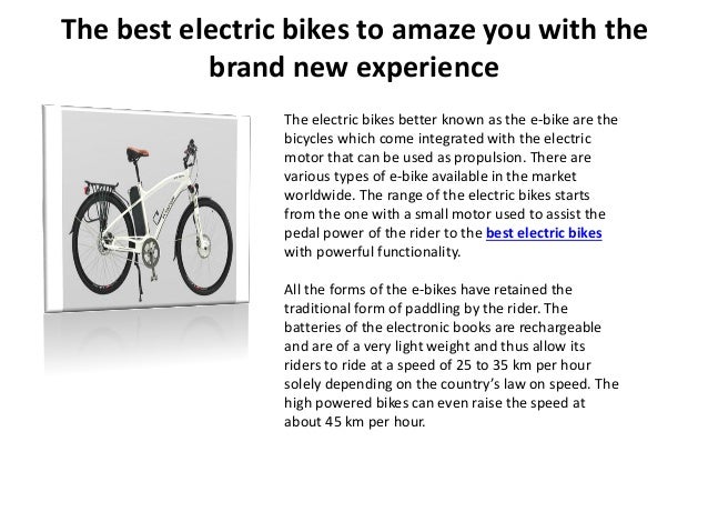 best electric bike brand