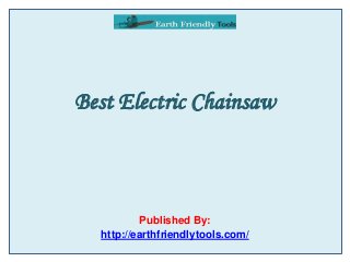 Best Electric Chainsaw
Published By:
http://earthfriendlytools.com/
 