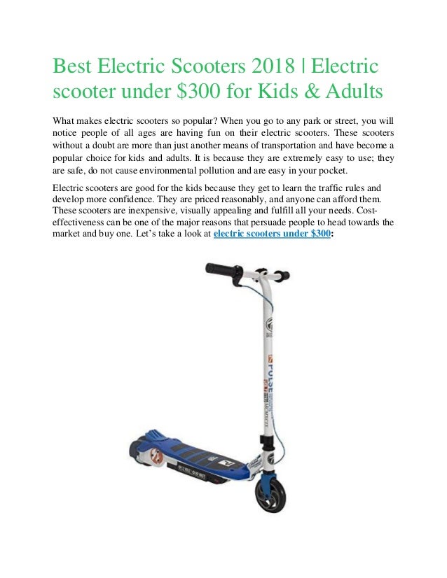 best kids scooters 2018