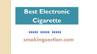 Best electronic cigarette