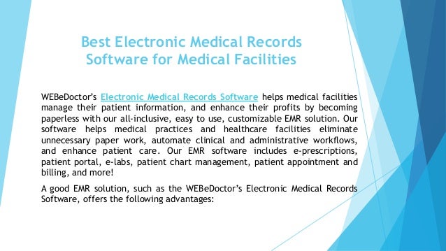 Electronic Medical Charting Software