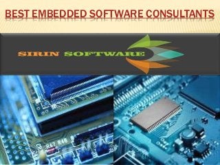 BEST EMBEDDED SOFTWARE CONSULTANTS
 