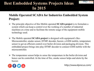 Best Embedded Systems Projects Ideas In 2015 | PPTX