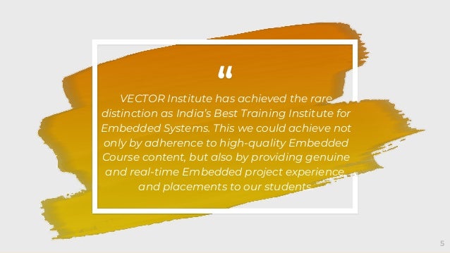 Best embedded systems training institute with placements - vector india ...
