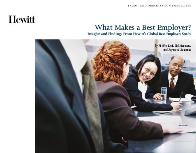 What Makes a Best Employer?