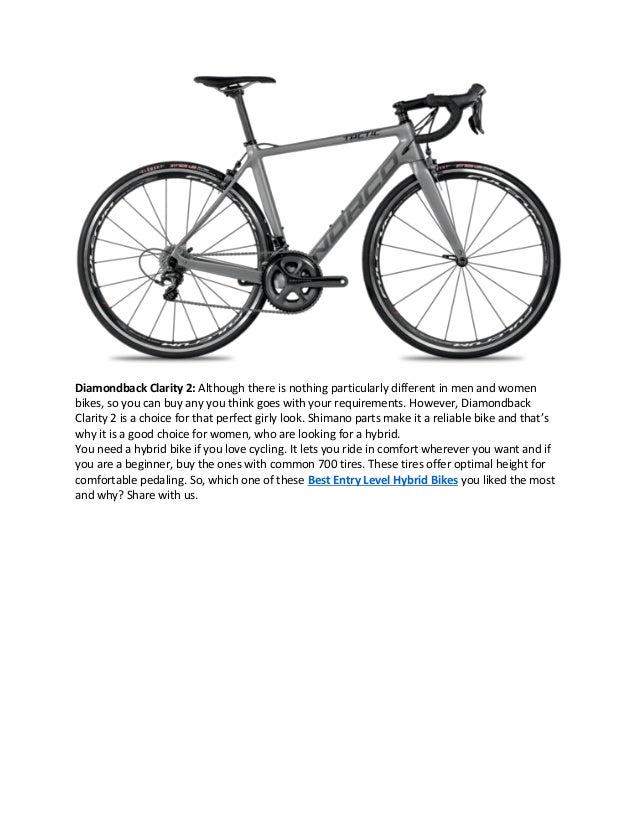 entry level hybrid bike