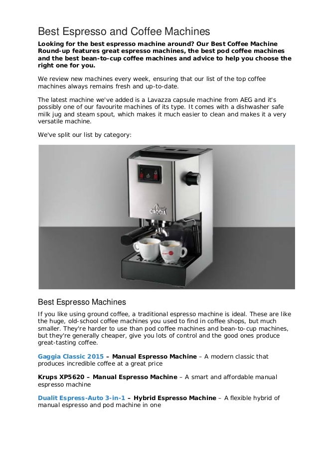 Best Espresso And Coffee Machines Looking For The Machine Around Our DeLonghi Dedica Manual Best Espresso And Coffee Machines Looking For The Machine Around Our DeLonghi Dedica Manual