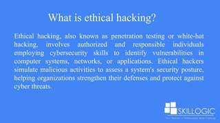 Best Ethical Hacking Certification Course in Chennai | PPTX