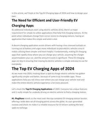 Best EV Charging App 2024 A Tutorial on Building Your Own | PDF