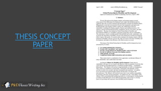 Concept Paper Best Examples