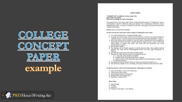 How to write concept paper pdf