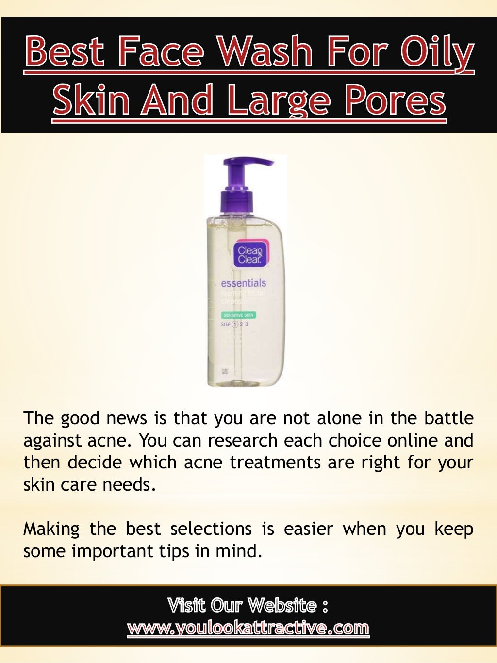 Best face wash for oily skin and large pores