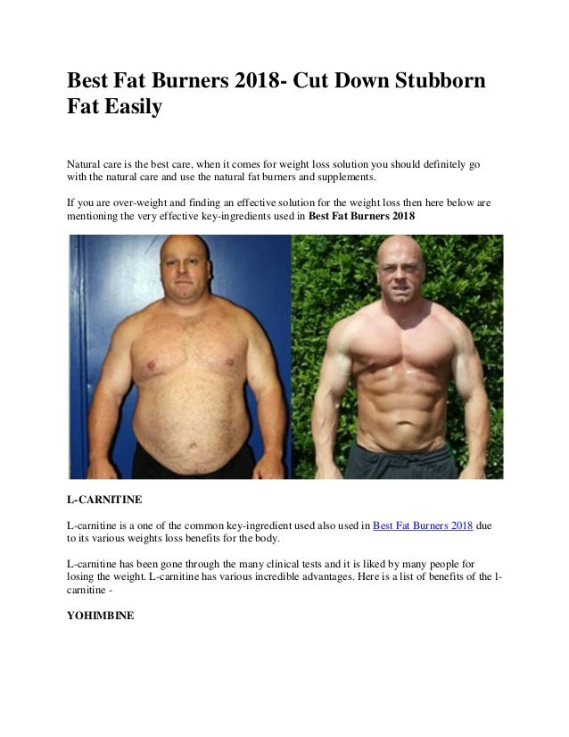 Best Fat Burners 2018 Cut Down Stubborn Fat Easily