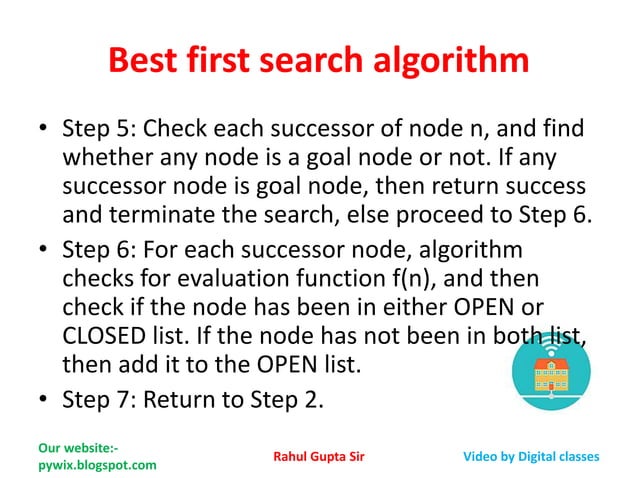 Best first search algorithm in Artificial Intelligence | PPTX | Search ...